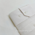 White jacquard shirt 100%cotton for men